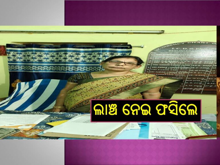 ୧୨୦୦୦ ଟଙ୍କା ଲାଞ୍ଚ ନେଇ ଫସିଲେ ସିଡିପିଓ