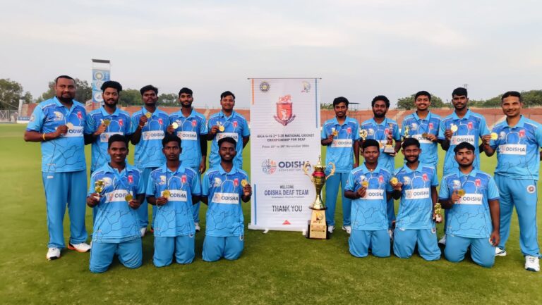 ଓଡ଼ିଶା ୧୯ ବର୍ଷରୁ କମ୍ ଶ୍ରବଣ ବାଧିତ କ୍ରିକେଟ ଦଳକୁ ଶୁଭେଚ୍ଛା