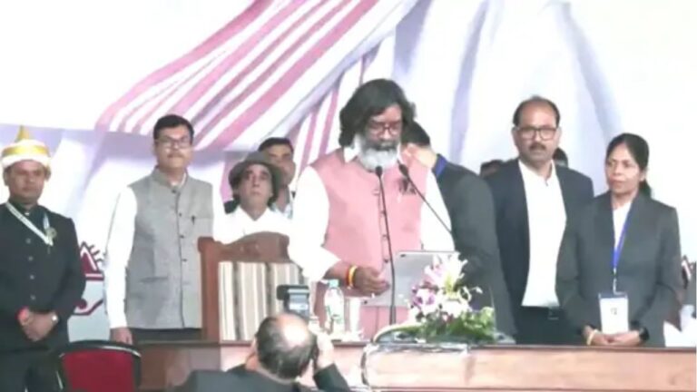 ଶପଥ ନେଲେ ହେମନ୍ତ ସୋରେନ