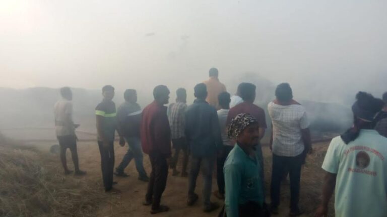 ଅଚାନକ ଲାଗିଲା ନିଆଁ, ୧୫୦୦ କ୍ବିଣ୍ଟାଲ ଧାନ ଭସ୍ମୀଭୂତ