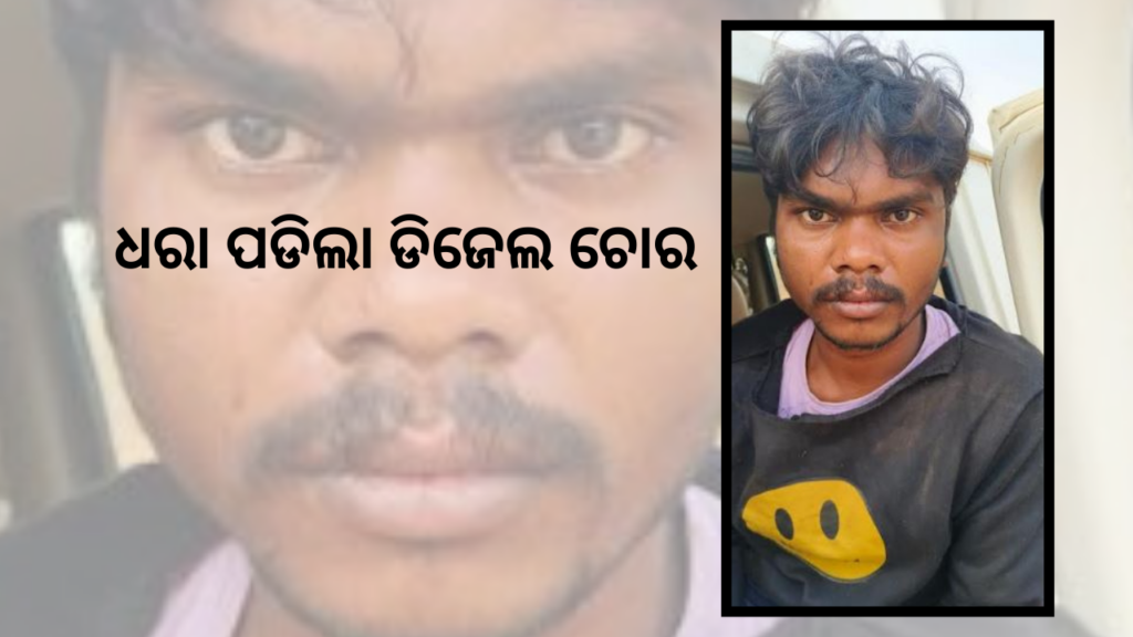 ଡିଜେଲ ଚୋରକୁ ମାଡି ବସିଲେ ଗାଡ଼ି ଚାଳକ, ବାନ୍ଧିଲା ପୁଲିସ 
