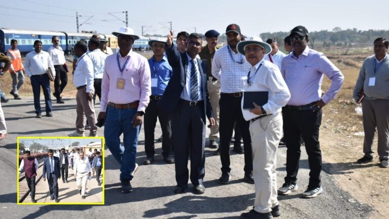 ପୂର୍ବତଟ ରେଳପଥ ମହାପ୍ରବନ୍ଧକଙ୍କ ମହାସମୁନ୍ଦ-ଟିଟିଲାଗଡ଼ ରେଳ ସେକ୍ସନ ନିରୀକ୍ଷଣ