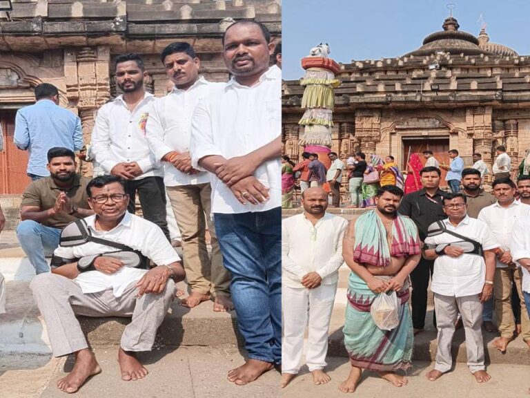 ବିବାଦରେ ପିସିସି ସଭାପତି: ଶ୍ରୀଲିଙ୍ଗରାଜଙ୍କ ମନ୍ଦିର ବେଢାରେ ଫଟୋ ଉଠାଇ ଛାଡିଲେ