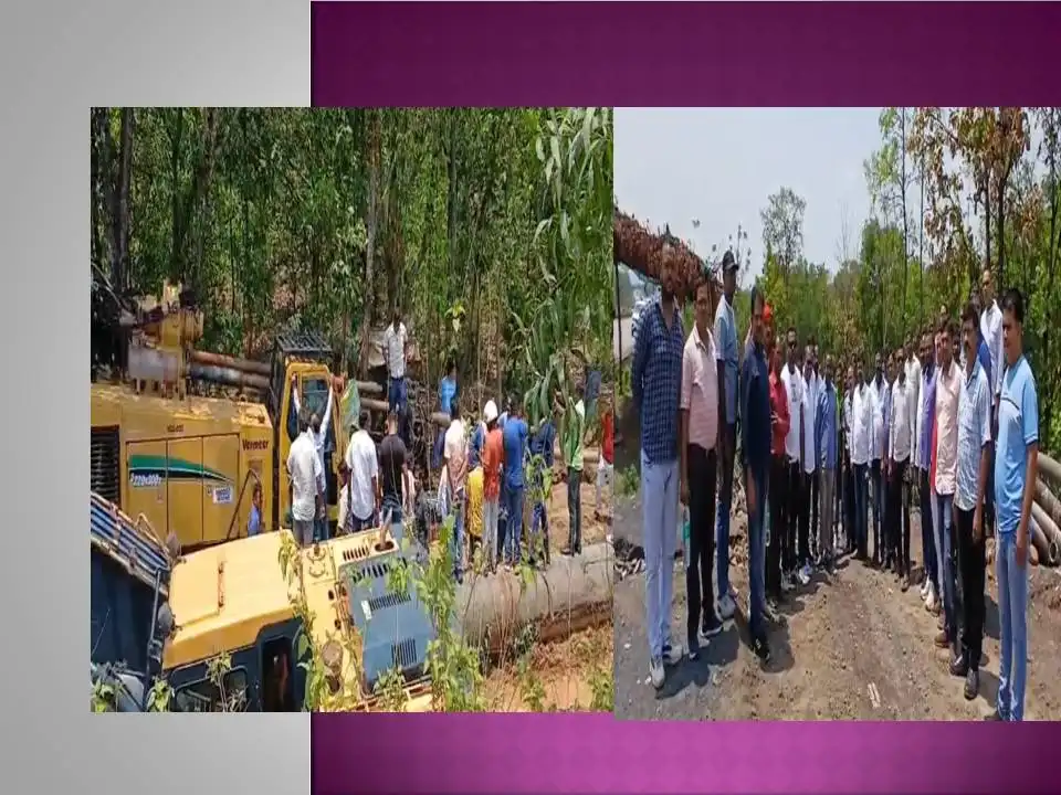 ଲୁହାପଥର ପରିବହନ ପାଇଁ ପାଇପ ଲାଇନ କାମକୁ ବନ୍ଦ କଲେ ଟ୍ରକ ମାଲିକ