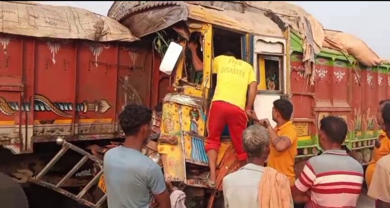 ଟ୍ରକକୁ ପଛରୁ ପିଟିଲା ଟ୍ରକ, ଡ୍ରାଇଭର ମୃତ 