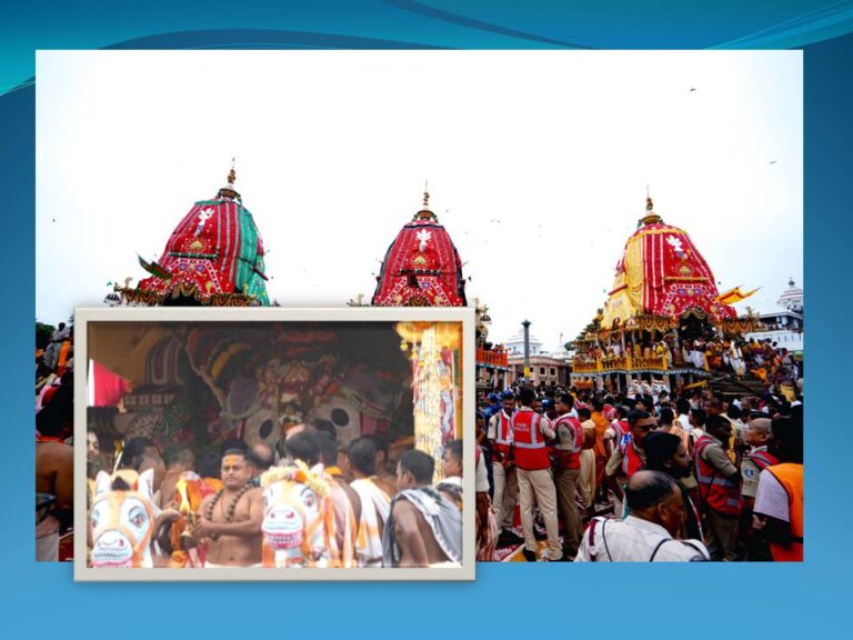 ଶରଧାବାଲିରେ ପହଞ୍ଚିଲା ତିନି ରଥ