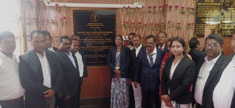 ବ୍ରହ୍ମଗିରିରେ ଗ୍ରାମ୍ୟ ନ୍ୟାୟାଳୟର ନୂତନ ଗୃହ ଉଦ୍‌ଘାଟିତ