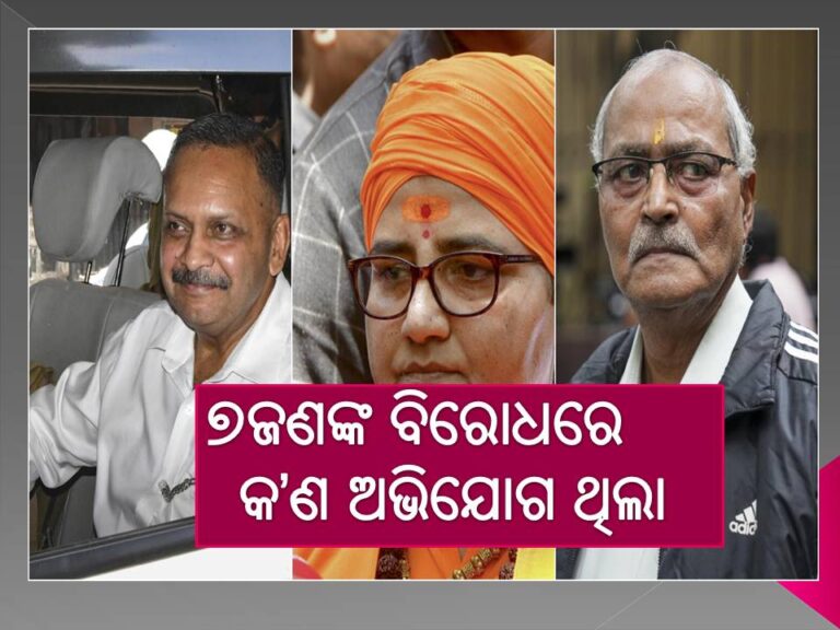 ପ୍ରଜ୍ଞା ଠାକୁର-କର୍ଣ୍ଣେଲ ପୁରୋହିତଙ୍କ ସମେତ ୭ଜଣଙ୍କ ବିରୋଧରେ କ’ଣ ଅଭିଯୋଗ ଥିଲା