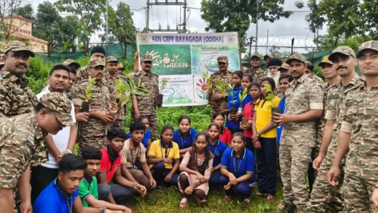 ସିଆରପିଏଫ ଯବାନଙ୍କ ପକ୍ଷରୁ ବୃକ୍ଷରୋପଣ