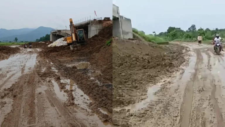 ଶାକୁସିଙ୍ଗା ପୋଲ ନିର୍ମାଣ କାର୍ଯ୍ୟ ଅଧପନ୍ତରିଆ: ଡାଇଭର୍ସନ ରାସ୍ତା ସାଜିଛି ମରଣଯନ୍ତା, ଯାତ୍ରୀ ହନ୍ତସନ୍ତ