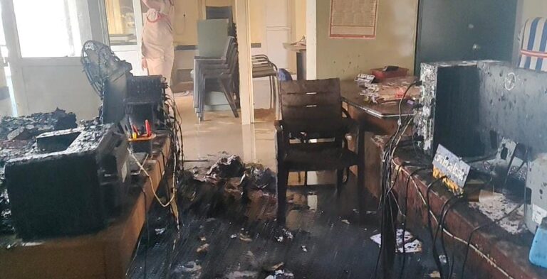 ଜିଲ୍ଲା ସମାଜ ମଙ୍ଗଳ ଅଧିକାରୀଙ୍କ କାର୍ଯ୍ୟଳୟରେ ନିଆଁ