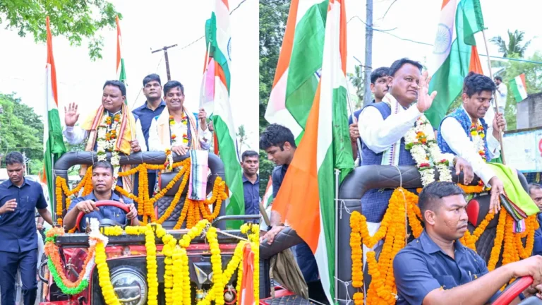 କଟକ ବୟାଳିଶ ମୌଜାରେ ତ୍ରିରଙ୍ଗା ଯାତ୍ରା