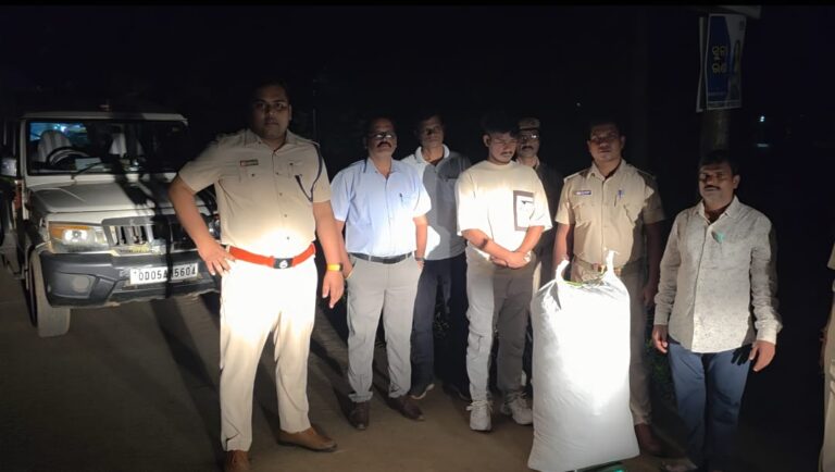 ଗଞ୍ଜେଇ ଜବତ, ଜଣେ ଗିରଫ