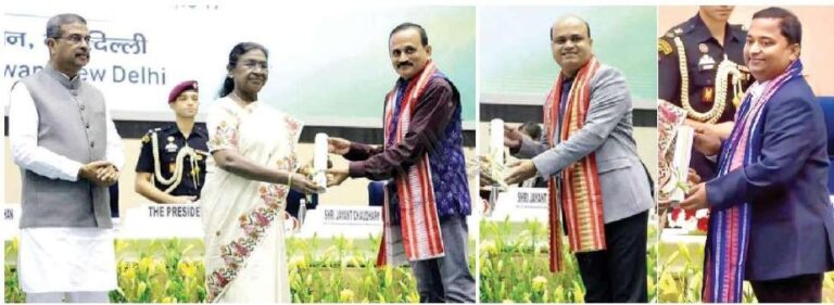 ଓଡ଼ିଶାରୁ ତିନି ସମ୍ମାନିତ