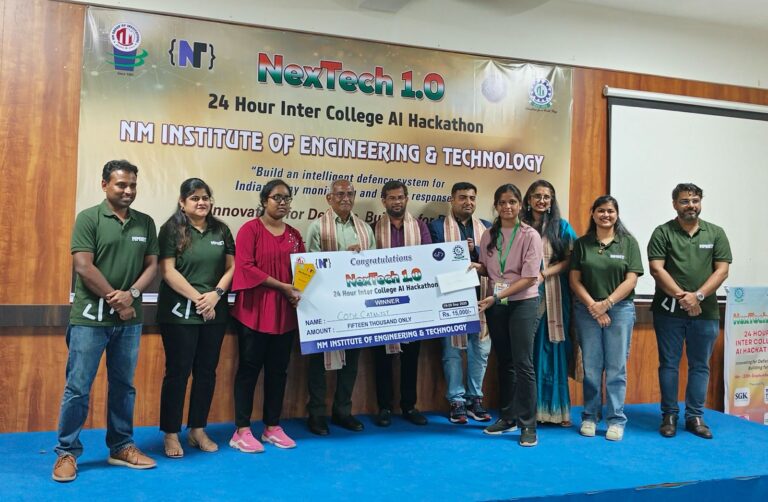 ଏନ୍‌ଏମ୍‌ଆଇଟି ଏଆଇ ହ୍ୟାକାଥନ୍‌ ନେକ୍ସଟେକ୍‌ ଉଦ୍‌ଯାପିତ