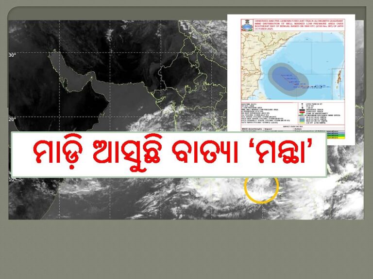 ମାଡ଼ି ଆସୁଛି ବାତ୍ୟା ‘ମନ୍ଥା’