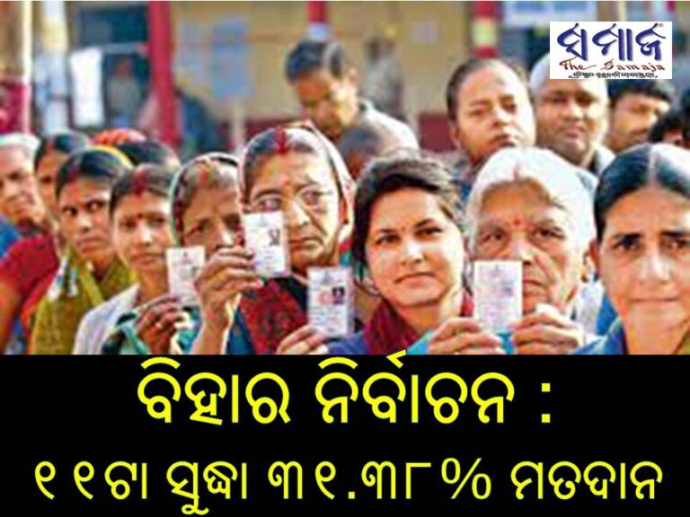 ବିହାର ନିର୍ବାଚନ : ୧୧ଟା ସୁଦ୍ଧା ୩୧.୩୮% ମତଦାନ